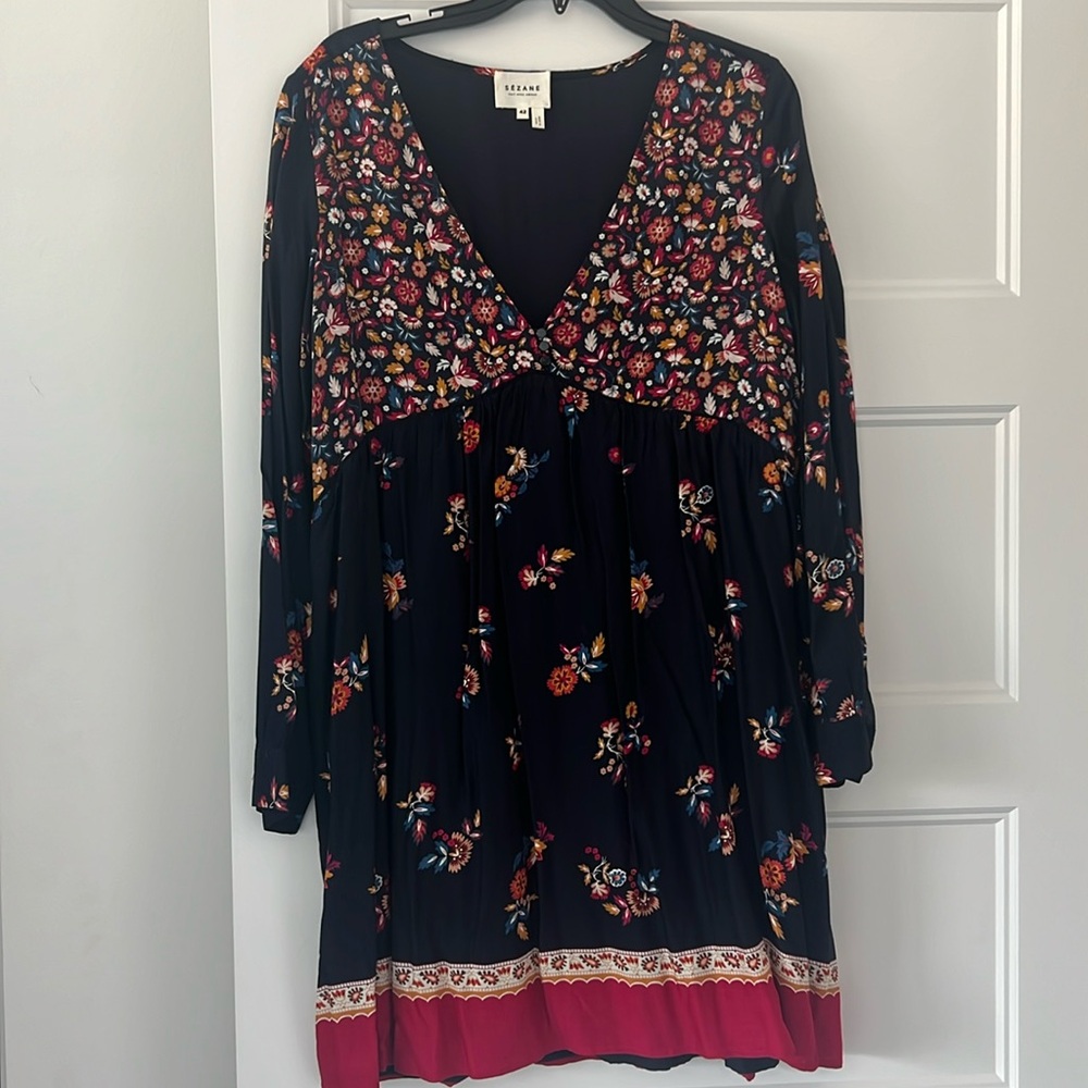 OH LA LA! French fave brand Sézane floral mini dress size 42 (med/large)